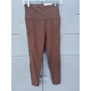 American Eagle The Everything Pocket Leggings Brown Highest Waist Womens Sz S